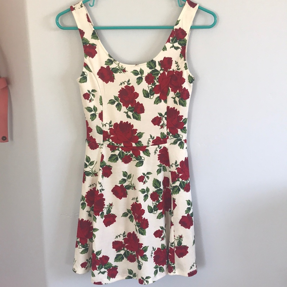White floral dress